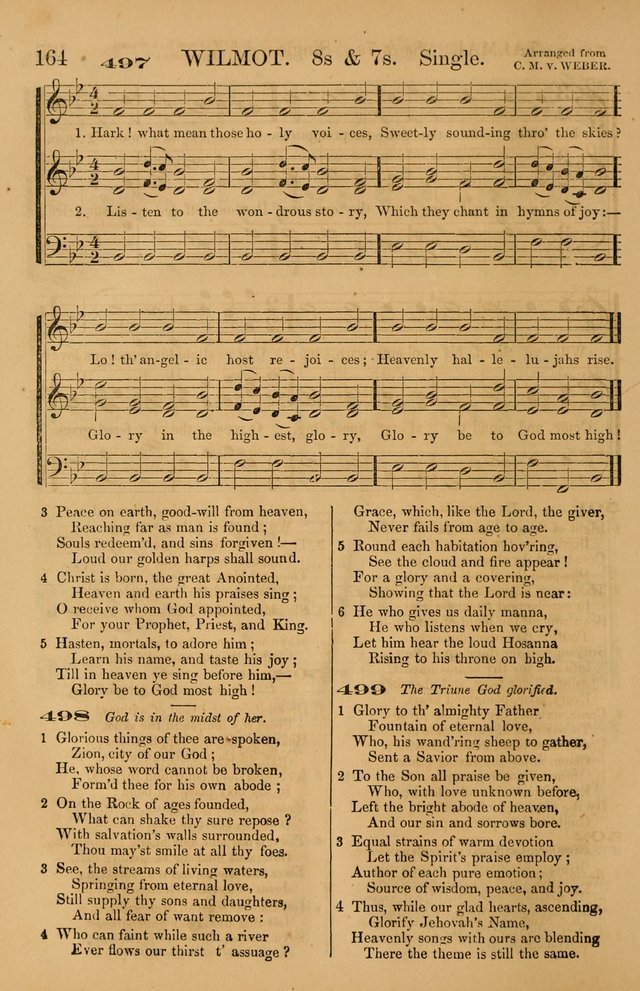 The Tribute of Praise: a collection of hymns and tunes for public and social worship, and for use in the family circle page 164