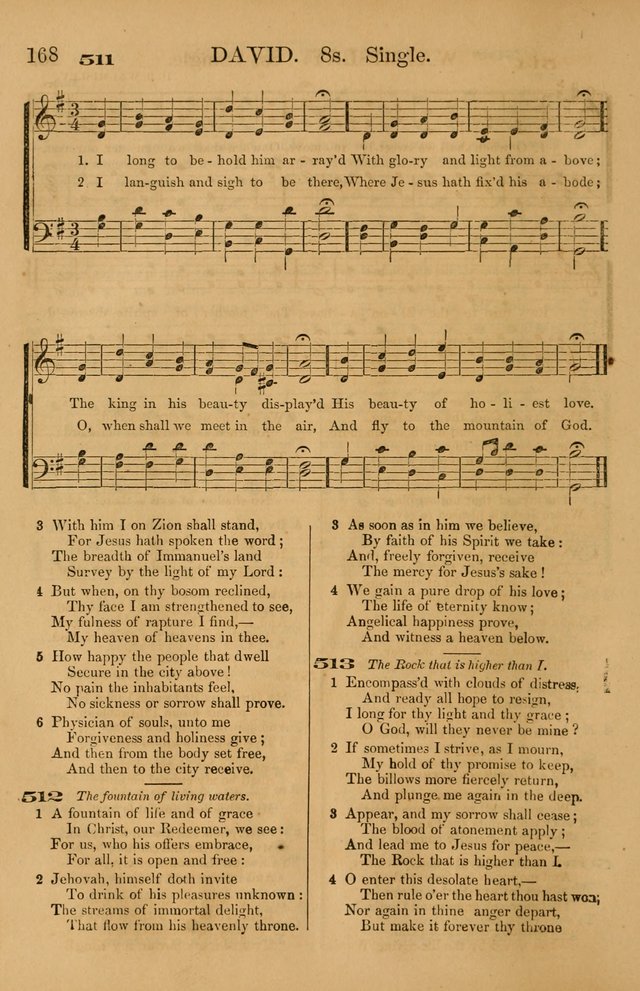 The Tribute of Praise: a collection of hymns and tunes for public and social worship, and for use in the family circle page 168