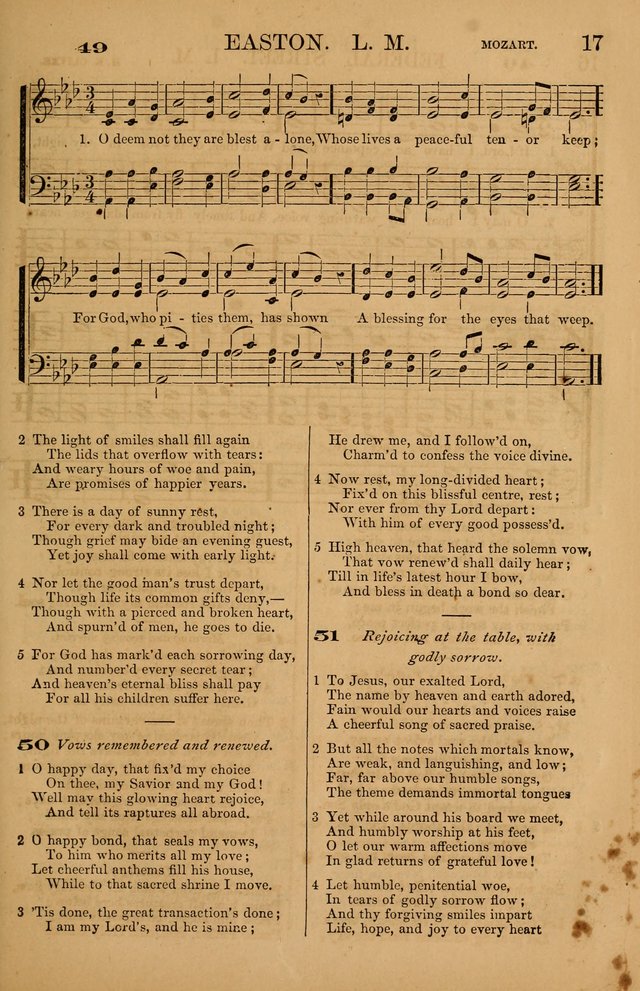 The Tribute of Praise: a collection of hymns and tunes for public and social worship, and for use in the family circle page 17