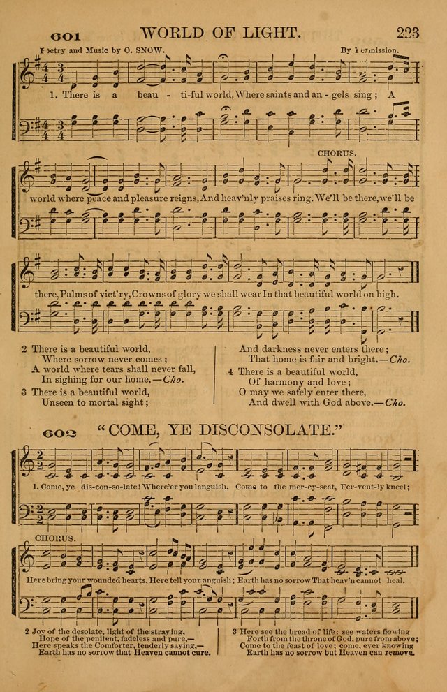 The Tribute of Praise: a collection of hymns and tunes for public and social worship, and for use in the family circle page 223