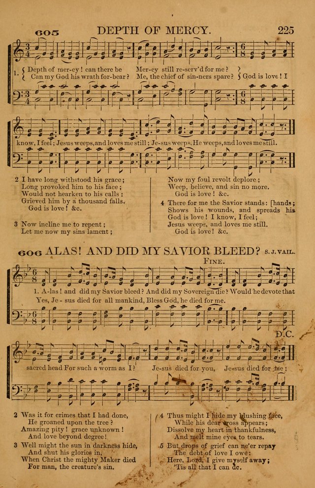 The Tribute of Praise: a collection of hymns and tunes for public and social worship, and for use in the family circle page 225