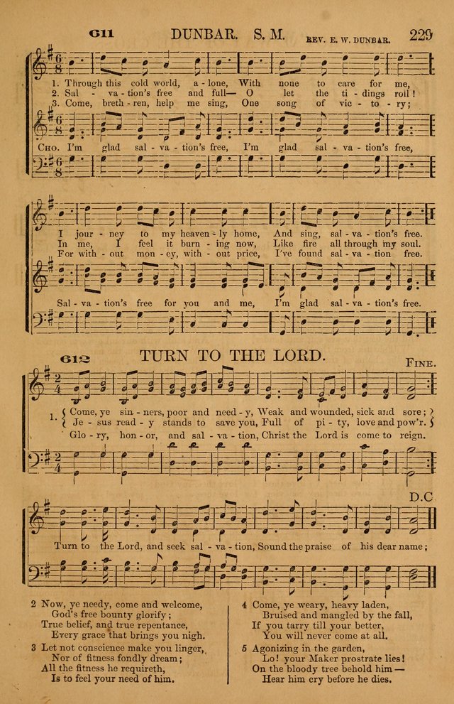 The Tribute of Praise: a collection of hymns and tunes for public and social worship, and for use in the family circle page 229