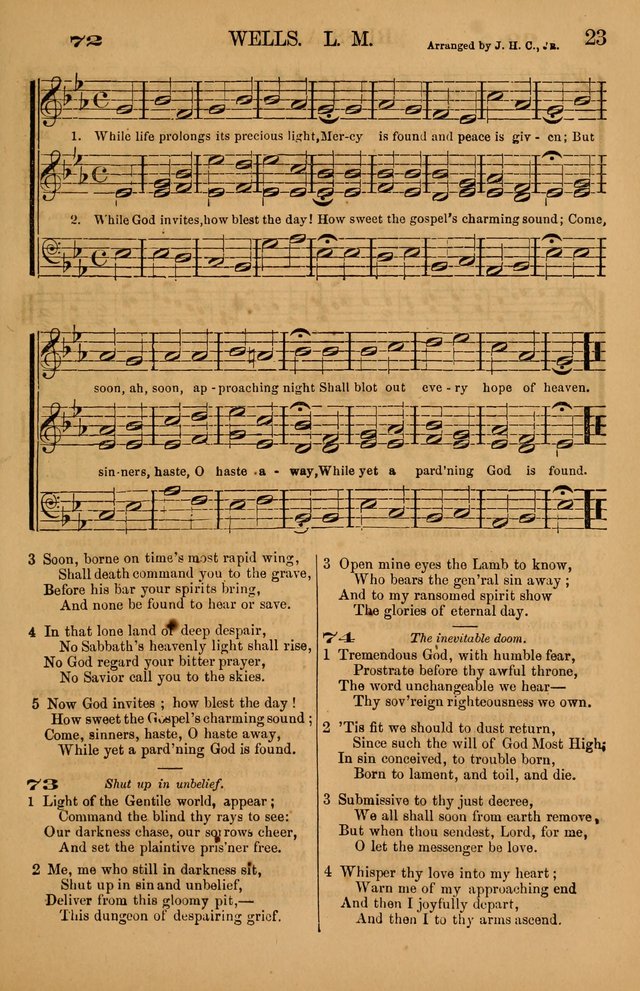 The Tribute of Praise: a collection of hymns and tunes for public and social worship, and for use in the family circle page 23