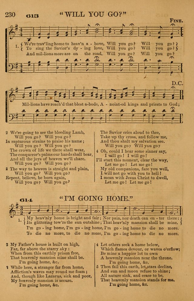 The Tribute of Praise: a collection of hymns and tunes for public and social worship, and for use in the family circle page 230