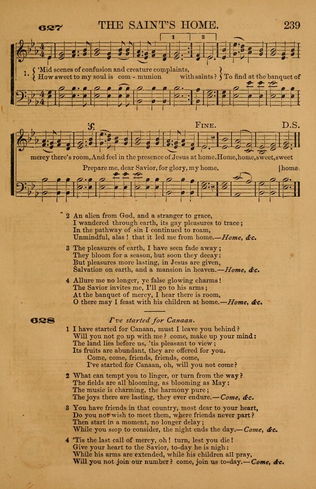 The Tribute of Praise: a collection of hymns and tunes for public and social worship, and for use in the family circle page 239