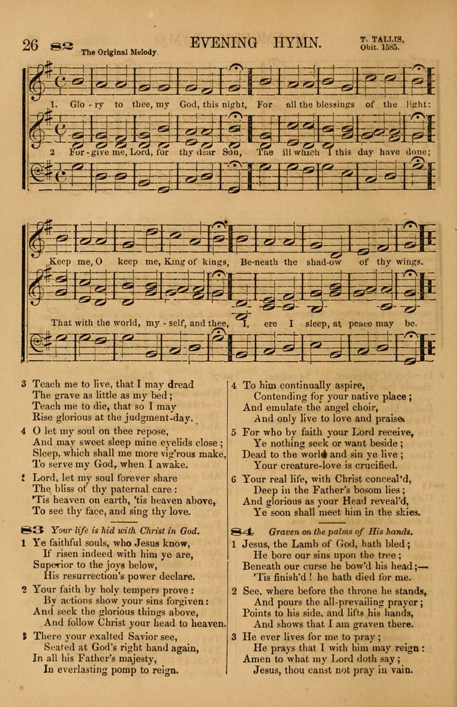 The Tribute of Praise: a collection of hymns and tunes for public and social worship, and for use in the family circle page 26