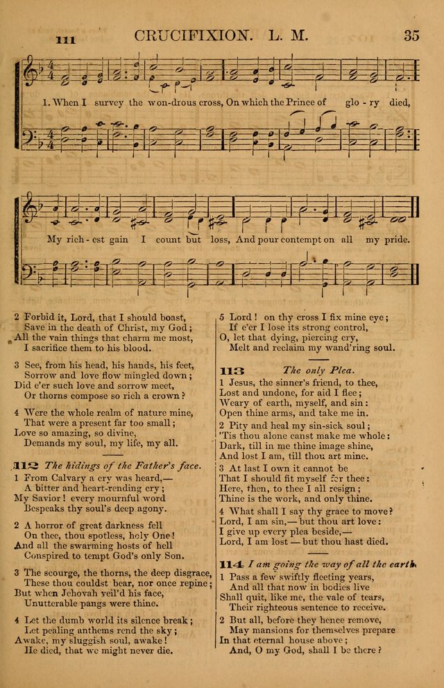 The Tribute of Praise: a collection of hymns and tunes for public and social worship, and for use in the family circle page 35