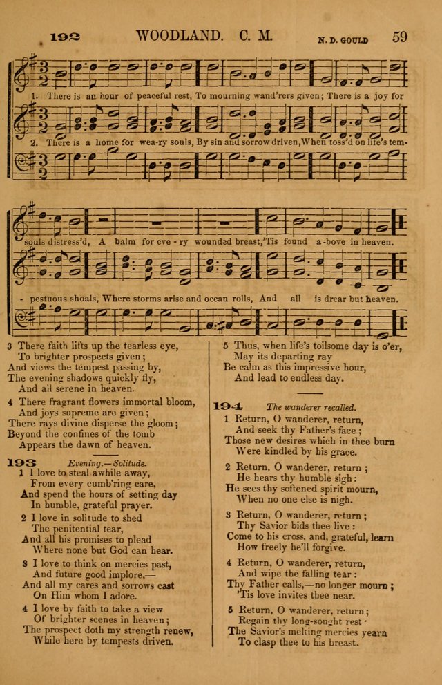 The Tribute of Praise: a collection of hymns and tunes for public and social worship, and for use in the family circle page 59