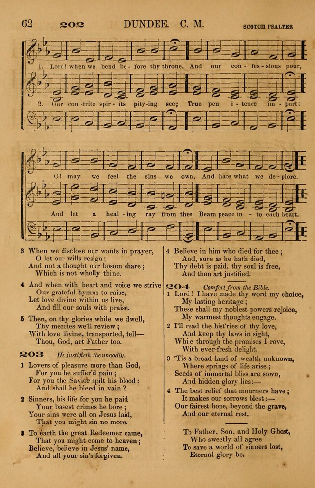 The Tribute of Praise: a collection of hymns and tunes for public and social worship, and for use in the family circle page 62