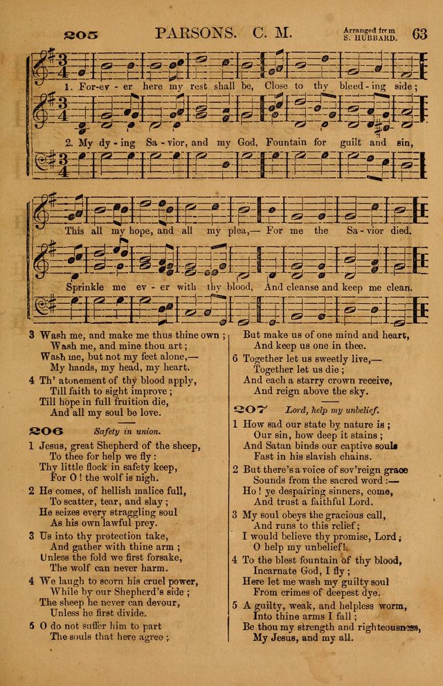 The Tribute of Praise: a collection of hymns and tunes for public and social worship, and for use in the family circle page 63