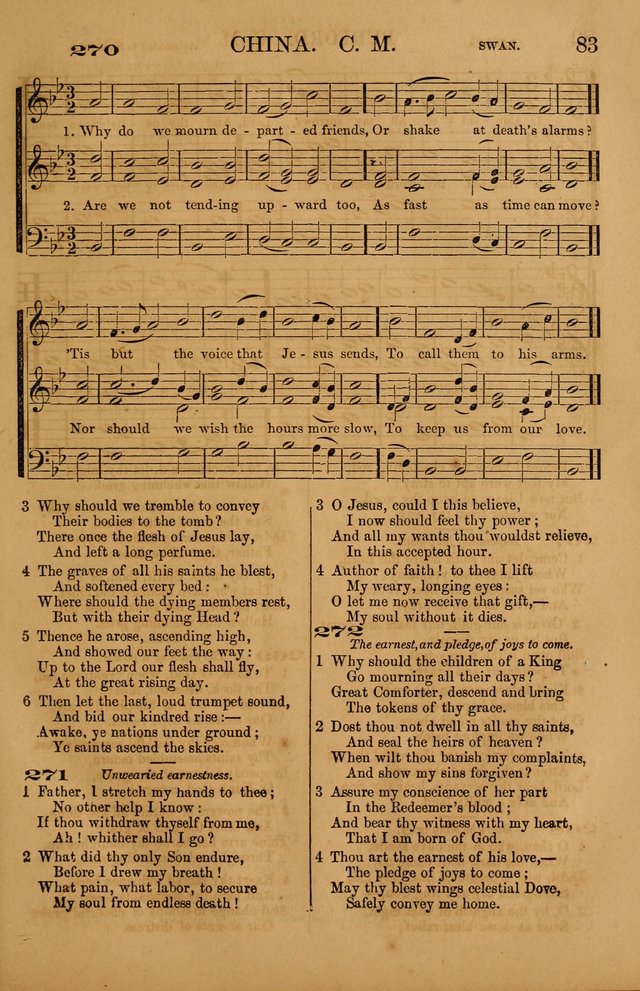 The Tribute of Praise: a collection of hymns and tunes for public and social worship, and for use in the family circle page 83