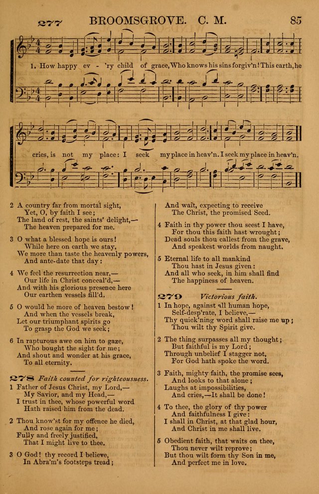 The Tribute of Praise: a collection of hymns and tunes for public and social worship, and for use in the family circle page 85