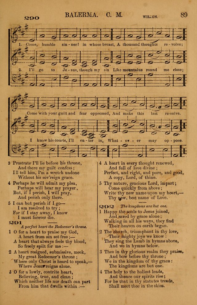 The Tribute of Praise: a collection of hymns and tunes for public and social worship, and for use in the family circle page 89