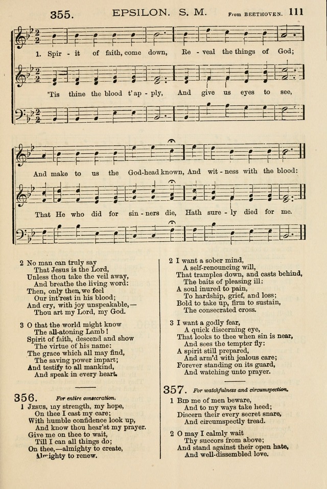 The Tribute of Praise: a collection of hymns and tunes for public and social worship, and for the use in the family circle and Sabbath school page 111