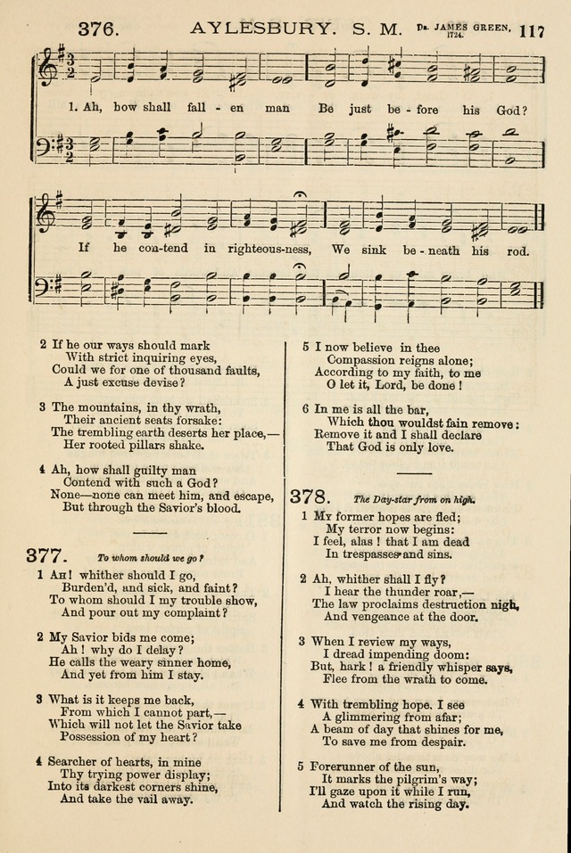 The Tribute of Praise: a collection of hymns and tunes for public and social worship, and for the use in the family circle and Sabbath school page 117