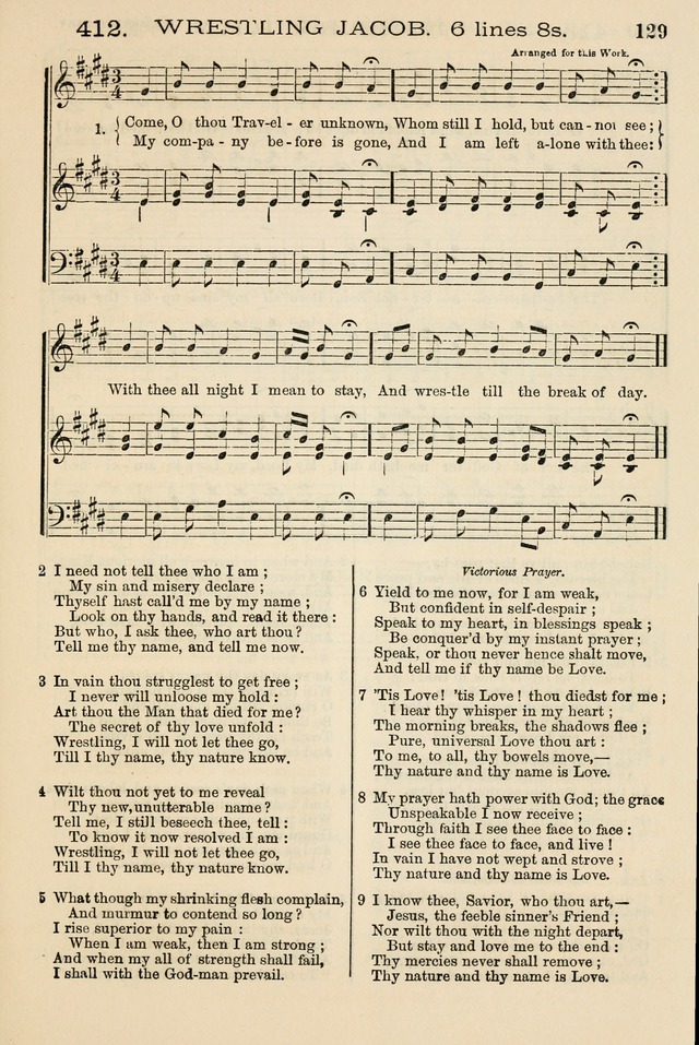 The Tribute of Praise: a collection of hymns and tunes for public and social worship, and for the use in the family circle and Sabbath school page 129