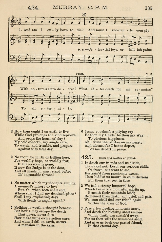 The Tribute of Praise: a collection of hymns and tunes for public and social worship, and for the use in the family circle and Sabbath school page 135