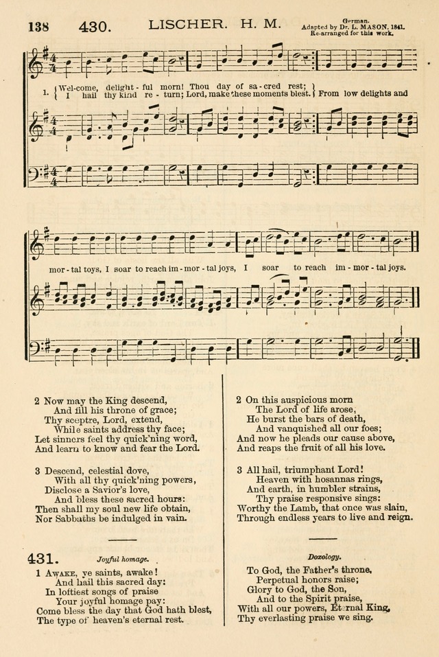 The Tribute of Praise: a collection of hymns and tunes for public and social worship, and for the use in the family circle and Sabbath school page 138