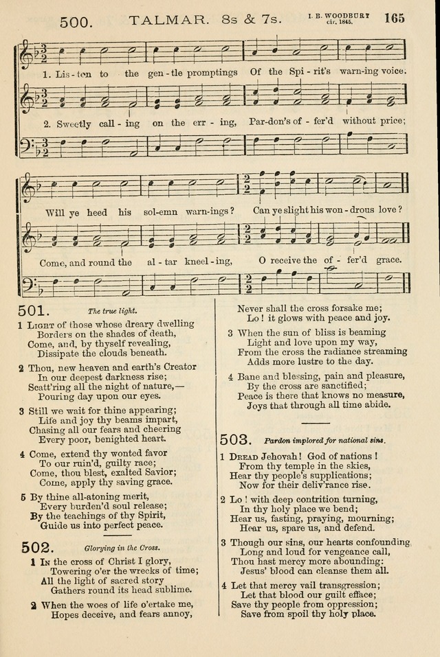 The Tribute of Praise: a collection of hymns and tunes for public and social worship, and for the use in the family circle and Sabbath school page 165