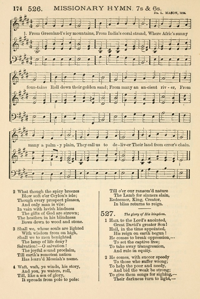 The Tribute of Praise: a collection of hymns and tunes for public and social worship, and for the use in the family circle and Sabbath school page 174