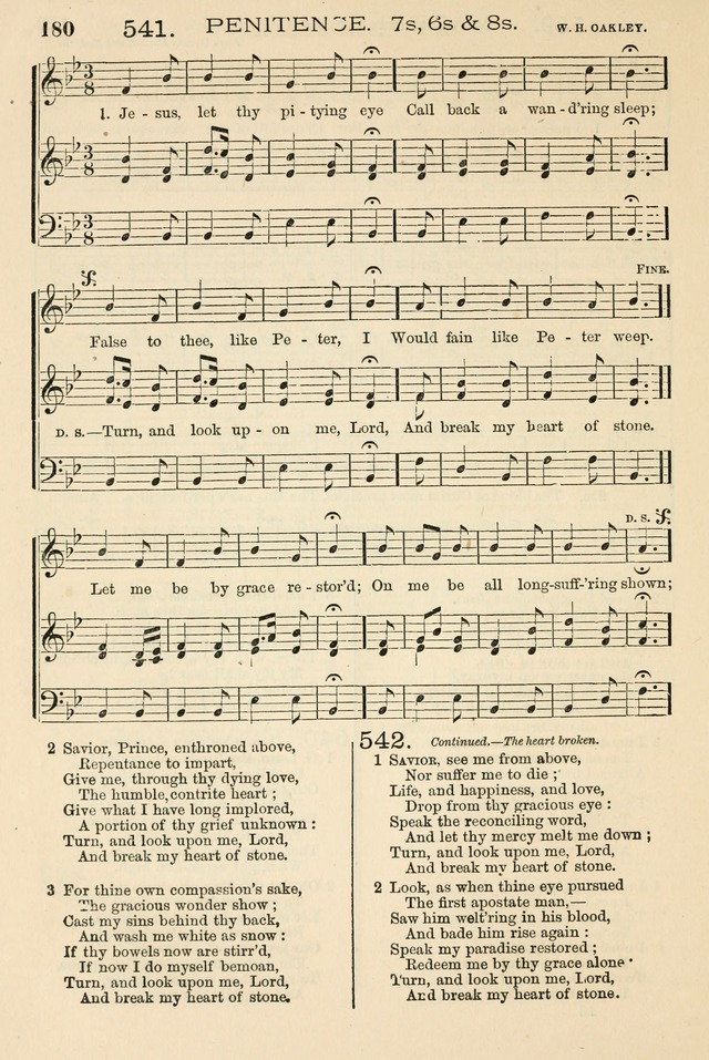 The Tribute of Praise: a collection of hymns and tunes for public and social worship, and for the use in the family circle and Sabbath school page 180