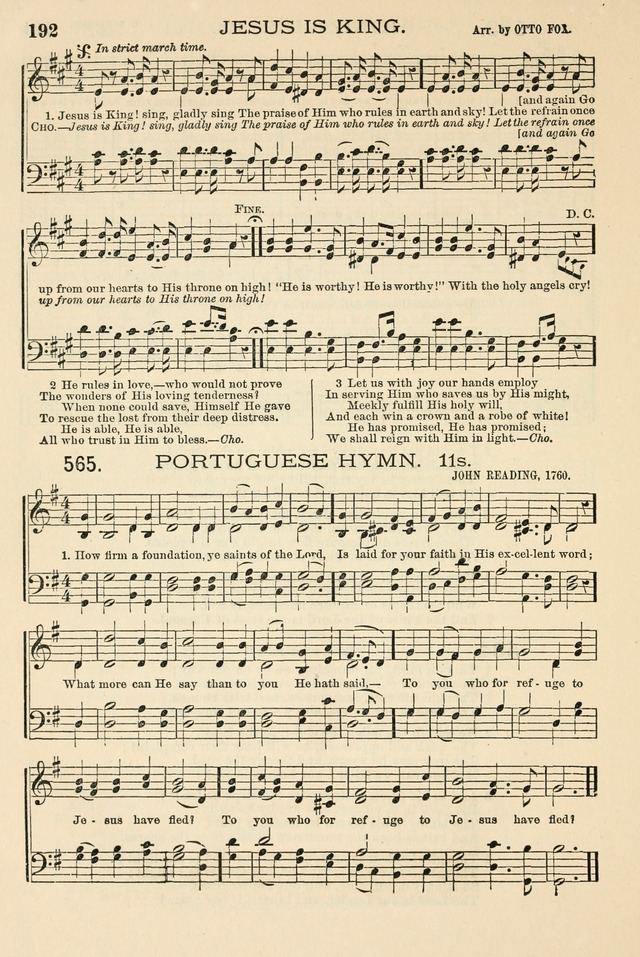 The Tribute of Praise: a collection of hymns and tunes for public and social worship, and for the use in the family circle and Sabbath school page 192