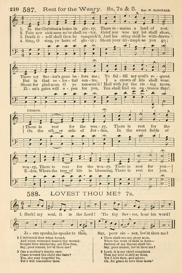 The Tribute of Praise: a collection of hymns and tunes for public and social worship, and for the use in the family circle and Sabbath school page 210