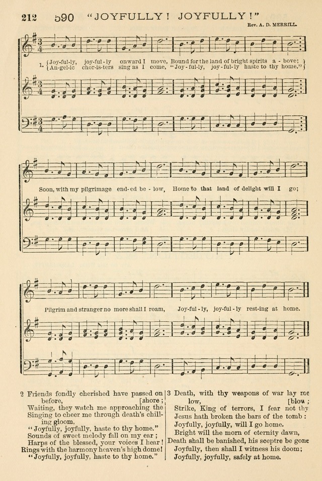 The Tribute of Praise: a collection of hymns and tunes for public and social worship, and for the use in the family circle and Sabbath school page 212