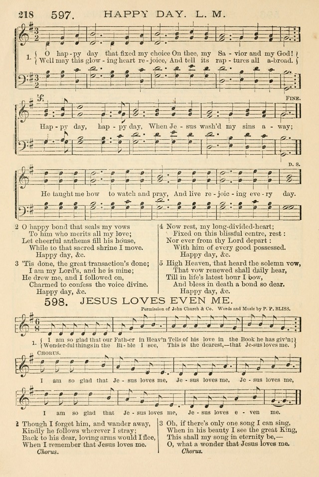 The Tribute of Praise: a collection of hymns and tunes for public and social worship, and for the use in the family circle and Sabbath school page 218