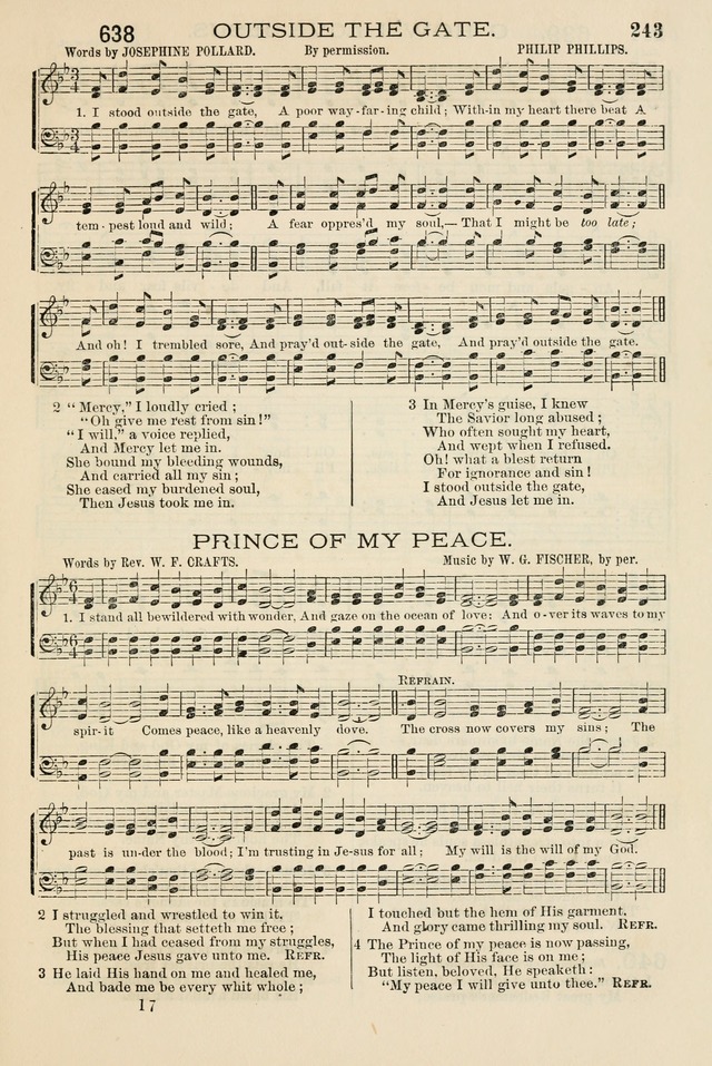 The Tribute of Praise: a collection of hymns and tunes for public and social worship, and for the use in the family circle and Sabbath school page 243