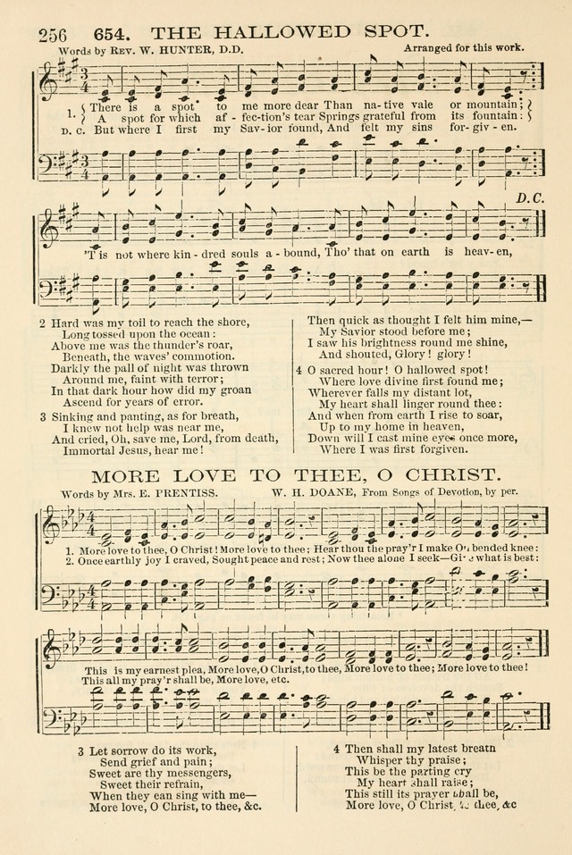 The Tribute of Praise: a collection of hymns and tunes for public and social worship, and for the use in the family circle and Sabbath school page 256