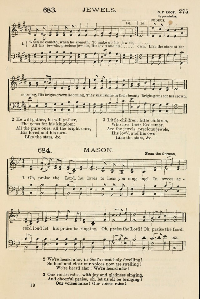 The Tribute of Praise: a collection of hymns and tunes for public and social worship, and for the use in the family circle and Sabbath school page 275