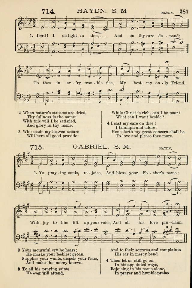 The Tribute of Praise: a collection of hymns and tunes for public and social worship, and for the use in the family circle and Sabbath school page 287