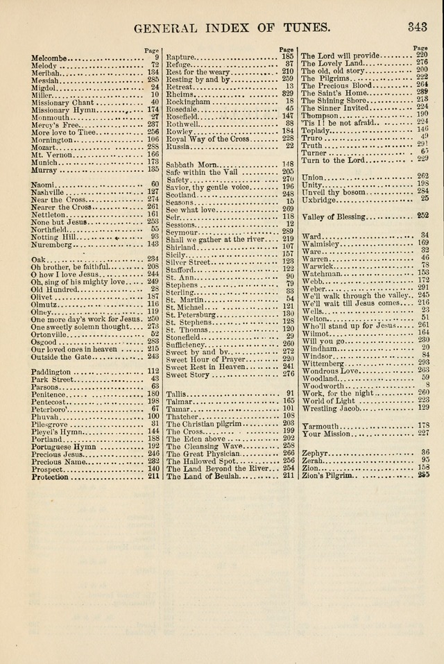 The Tribute of Praise: a collection of hymns and tunes for public and social worship, and for the use in the family circle and Sabbath school page 343