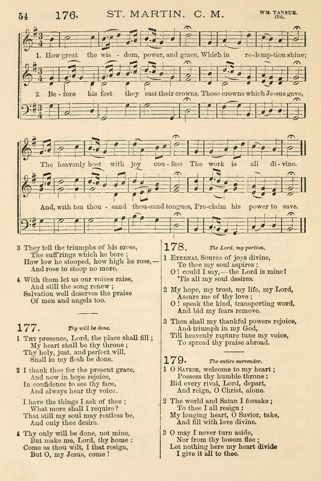 The Tribute of Praise: a collection of hymns and tunes for public and social worship, and for the use in the family circle and Sabbath school page 54