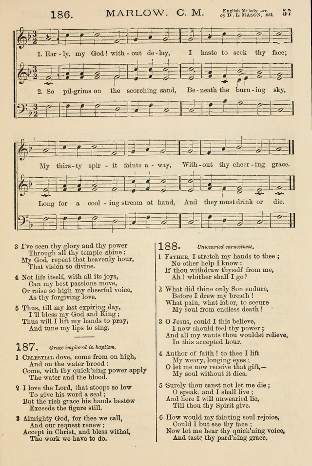 The Tribute of Praise: a collection of hymns and tunes for public and social worship, and for the use in the family circle and Sabbath school page 57