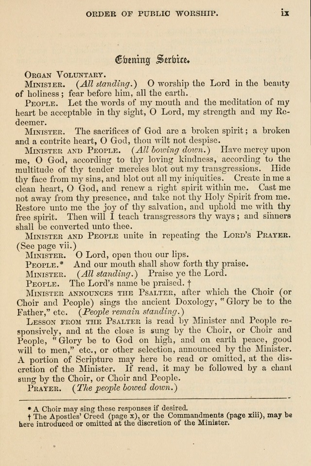 The Tribute of Praise: a collection of hymns and tunes for public and social worship, and for the use in the family circle and Sabbath school page xiii