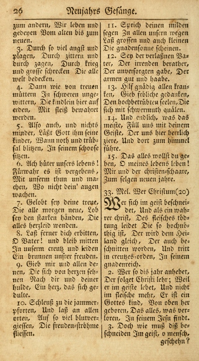 Ein Unpartheyisches Gesang-Buch: enthaltend geistreiche Lieder und Psalmen, zum allgemeinen Gebrauch des wahren Gottesdienstes auf begehren der Brüderschaft der Menoniten Gemeinen...(2nd verb. aufl.) page 102