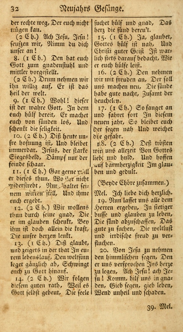 Ein Unpartheyisches Gesang-Buch: enthaltend geistreiche Lieder und Psalmen, zum allgemeinen Gebrauch des wahren Gottesdienstes auf begehren der Brüderschaft der Menoniten Gemeinen...(2nd verb. aufl.) page 108