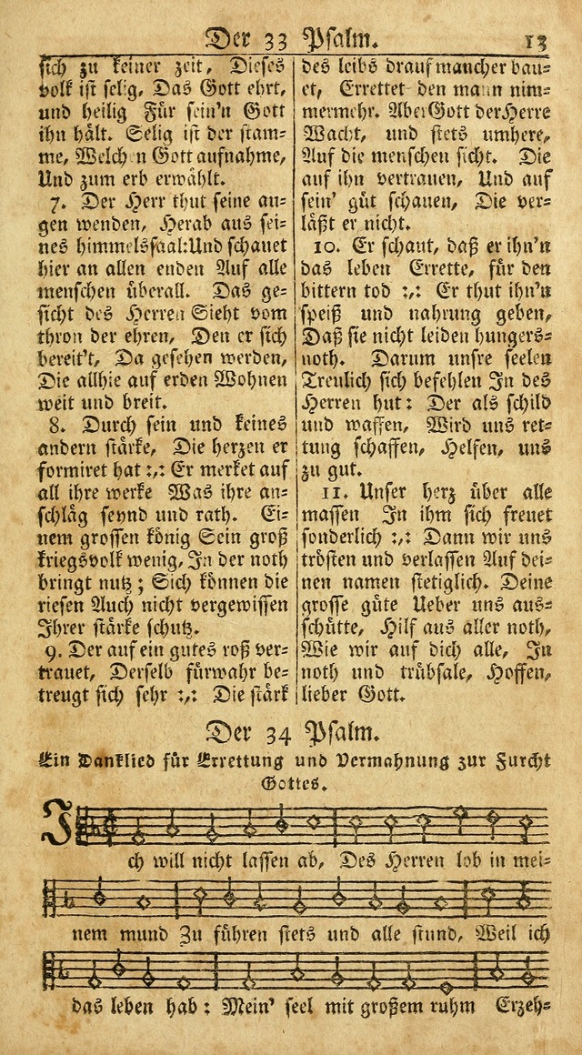 Ein Unpartheyisches Gesang-Buch: enthaltend geistreiche Lieder und Psalmen, zum allgemeinen Gebrauch des wahren Gottesdienstes auf begehren der Brüderschaft der Menoniten Gemeinen...(2nd verb. aufl.) page 11