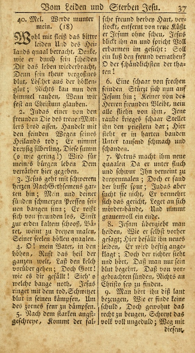 Ein Unpartheyisches Gesang-Buch: enthaltend geistreiche Lieder und Psalmen, zum allgemeinen Gebrauch des wahren Gottesdienstes auf begehren der Brüderschaft der Menoniten Gemeinen...(2nd verb. aufl.) page 113