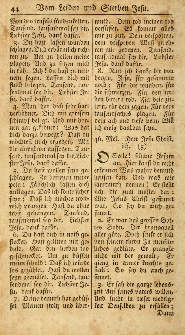 Ein Unpartheyisches Gesang-Buch: enthaltend geistreiche Lieder und Psalmen, zum allgemeinen Gebrauch des wahren Gottesdienstes auf begehren der Brüderschaft der Menoniten Gemeinen...(2nd verb. aufl.) page 120