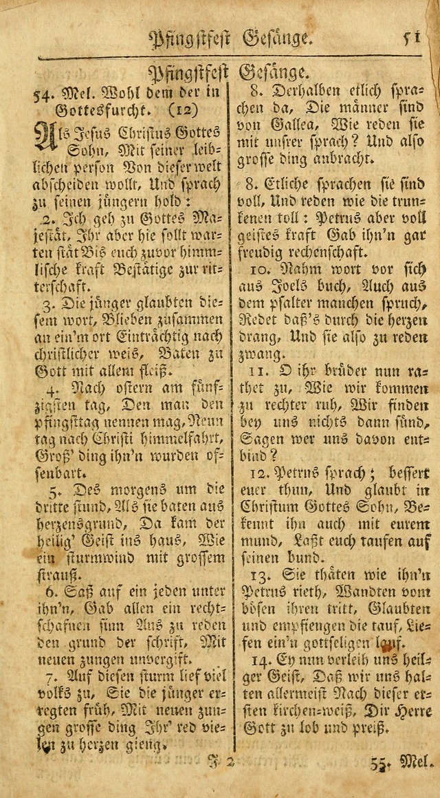 Ein Unpartheyisches Gesang-Buch: enthaltend geistreiche Lieder und Psalmen, zum allgemeinen Gebrauch des wahren Gottesdienstes auf begehren der Brüderschaft der Menoniten Gemeinen...(2nd verb. aufl.) page 127