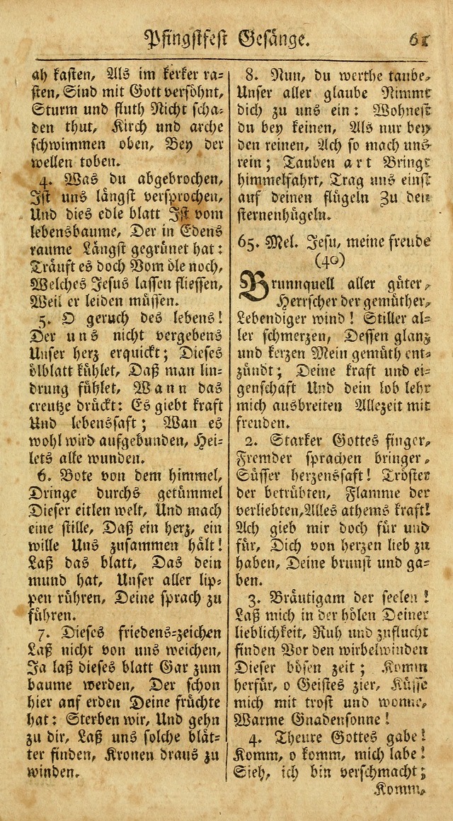 Ein Unpartheyisches Gesang-Buch: enthaltend geistreiche Lieder und Psalmen, zum allgemeinen Gebrauch des wahren Gottesdienstes auf begehren der Brüderschaft der Menoniten Gemeinen...(2nd verb. aufl.) page 135