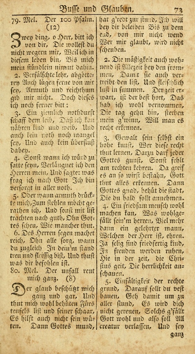 Ein Unpartheyisches Gesang-Buch: enthaltend geistreiche Lieder und Psalmen, zum allgemeinen Gebrauch des wahren Gottesdienstes auf begehren der Brüderschaft der Menoniten Gemeinen...(2nd verb. aufl.) page 145