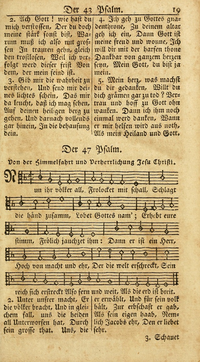 Ein Unpartheyisches Gesang-Buch: enthaltend geistreiche Lieder und Psalmen, zum allgemeinen Gebrauch des wahren Gottesdienstes auf begehren der Brüderschaft der Menoniten Gemeinen...(2nd verb. aufl.) page 17