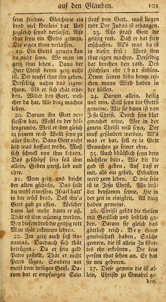 Ein Unpartheyisches Gesang-Buch: enthaltend geistreiche Lieder und Psalmen, zum allgemeinen Gebrauch des wahren Gottesdienstes auf begehren der Brüderschaft der Menoniten Gemeinen...(2nd verb. aufl.) page 173