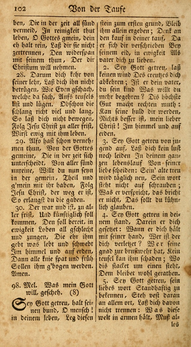 Ein Unpartheyisches Gesang-Buch: enthaltend geistreiche Lieder und Psalmen, zum allgemeinen Gebrauch des wahren Gottesdienstes auf begehren der Brüderschaft der Menoniten Gemeinen...(2nd verb. aufl.) page 174