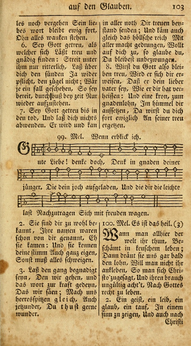 Ein Unpartheyisches Gesang-Buch: enthaltend geistreiche Lieder und Psalmen, zum allgemeinen Gebrauch des wahren Gottesdienstes auf begehren der Brüderschaft der Menoniten Gemeinen...(2nd verb. aufl.) page 175