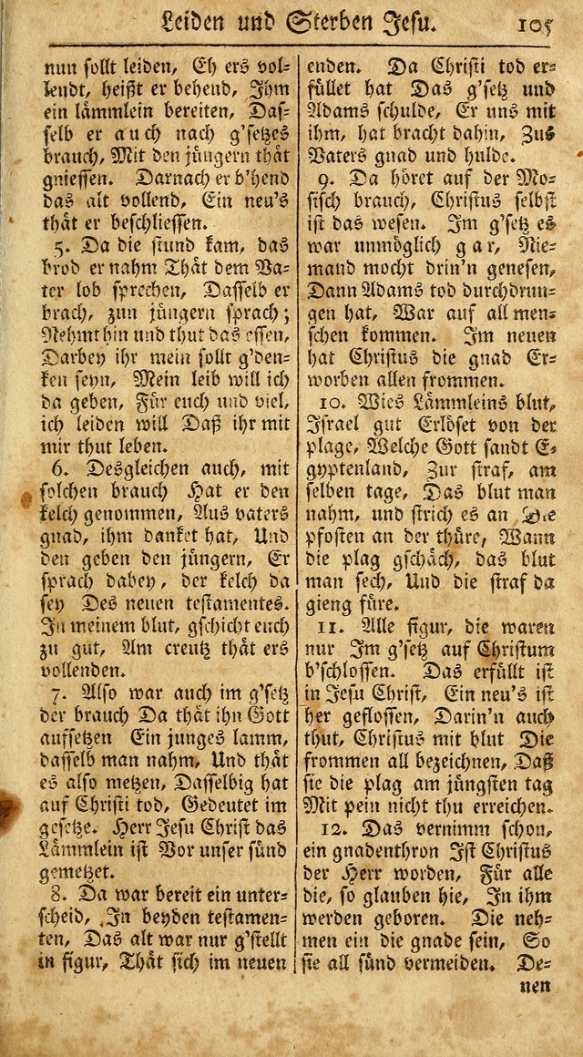 Ein Unpartheyisches Gesang-Buch: enthaltend geistreiche Lieder und Psalmen, zum allgemeinen Gebrauch des wahren Gottesdienstes auf begehren der Brüderschaft der Menoniten Gemeinen...(2nd verb. aufl.) page 177